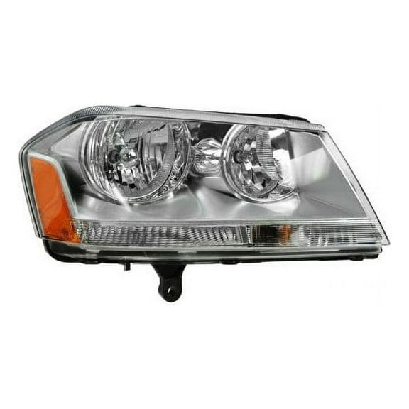 Right Passenger Side Headlight Assembly - Compatible with 2008 - 2014 Dodge Avenger 2009 2010 2011 2012 2013
