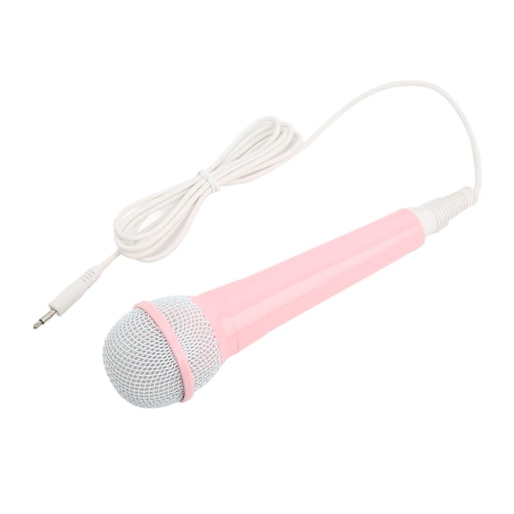 Child Singing Mic, Kids Wired Microphone Educational 3.5mm Plug Small For Family Party For Musical Instrument Pink,Blue