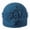 Flower Peacock Blue, variant on Women's Wool Cloche Bucket Hat with Flower Accent,Floral Green