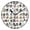 Black, variant on 9.84in Cute Icons Theme PVC Canvas Wall and Table Clock with Canvas Texture, Black or Gold Hands