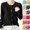 Black, variant on Lovzfmll Cardigan Sweaters for Women, Solid Color Round Neck Cardigan, Knit Button Front Open Front Sweater, Fall Clothing