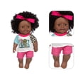 thumbnail image 4 of 12 Inch Black Baby Dolls With Clothes A,frican Realistic Baby Washable Kids Girls, 4 of 6