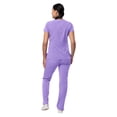 thumbnail image 2 of Adar Pro Everyday Expert Scrub Set For Women - Curved V-Neck Scrub Top & Tapered Drawstring Scrub Pants, 2 of 7