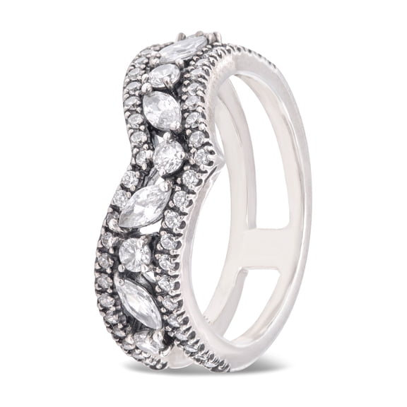 Pandora Sparkling Marquise Double Wishbone Ring - 199095C01-58
