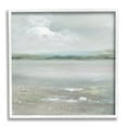 thumbnail image 4 of Stupell Industries Foggy Abstract Beach Landscape Distant Mountains Clouds Painting White Framed Art Print Wall Art, Design by Nan, 4 of 5