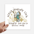 thumbnail image 1 of Hippocampus Marine Life Cartoon Pattern Sticker Tags Wall Picture Laptop Decal Self adhesive, 1 of 1