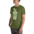 thumbnail image 4 of Cute Smiski Shirt – Kawaii Green Character tee (Olive, S), 4 of 6