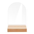 thumbnail image 1 of Clear Acrylic Wedding Table Sign with Wooden Base Smooth Edge Widely Used DIY Acrylic Board Holiday Party Decoration, 1 of 5