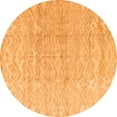 thumbnail image 1 of Ahgly Company Indoor Round Solid Orange Modern Area Rugs, 5' Round, 1 of 4