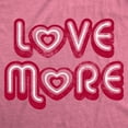 thumbnail image 2 of Womens Love More T Shirt Cute Valentines Day Heart Graphic Novelty Tee for Ladies Womens Graphic Tees, 2 of 7
