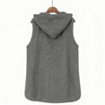 thumbnail image 5 of Long Vest For Women Sevevn Women's Fuzzy Fleece Vest Oversized Sleeveless Hooded Sherpa Jacket Casual Warm Outerwear, 5 of 8