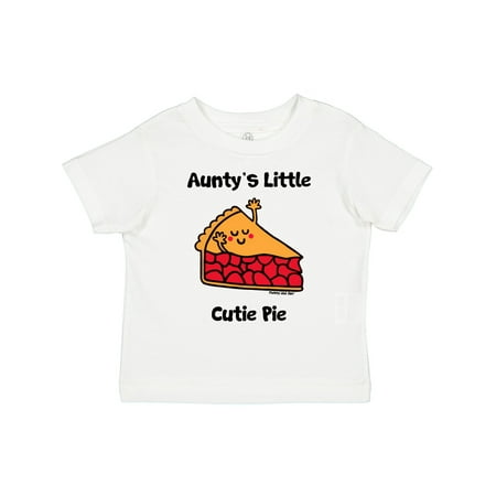 

Inktastic Aunty s Little Cutie Pie Gift Toddler Boy or Toddler Girl T-Shirt