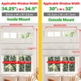 thumbnail image 6 of BERISSA Cordless Roman Shades for Windows Blackout Top Down Bottom Up Window Shades Easy Install Thermal Insulation Roman Blinds,100% Blackout Linen Beige,34" W x 64" H, 6 of 8