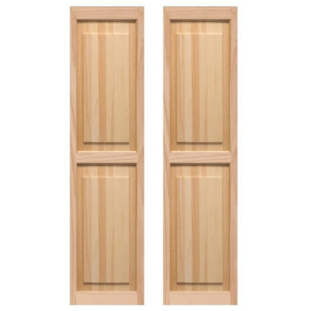 Exterior Raised Panel Shutters 15 x 51 in.