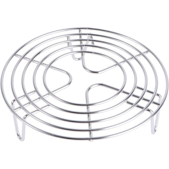 Cabilock Round Cooking Rack - Stainless Steel Steamer, Grilling, Canning, Cooling Rack for Baking - 6.3x1.6 inch