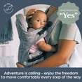 thumbnail image 4 of Dreambaby Oxford Adjustable 3-in-1 Position Baby Carrier Infant Unisex 7.5 to 33lbs Gray, 4 of 7