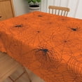 thumbnail image 2 of Tchckioa Spider Web Tablecloth,Halloween Party 60x70 Inch Waterproof Table Cover for Restaurant Decor,Orange, 2 of 6
