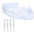 thumbnail image 1 of Shower Corner Organizer Aluminium Alloy Durable Rustproof Widely Used Easy Installation Corner Shower Caddy, 1 of 7