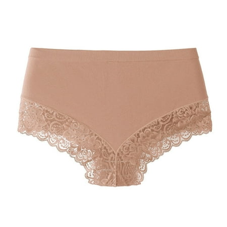 Akafmk Plus Size Underwear for Women High Waisted Cotton Briefs Solid Leak Proof Crotch Shorts Panties Comfortable Breathable Underwear Panties  Sizes XL-4XL