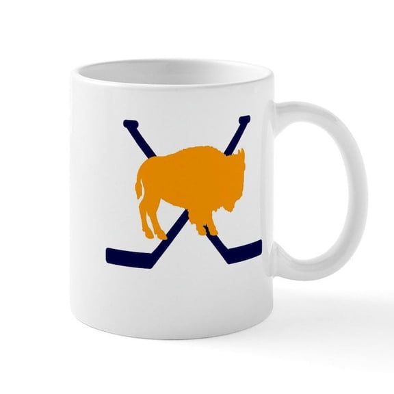 CafePress - Buffalo Cross Sticks Mug - 11 oz Ceramic Mug - Novelty Coffee Tea Cup