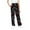 Dark Gray, variant on HaoXun Women's Custom Print Elastic Waist Drawstring Pants with Pockets - Casual Fashion Polyester Long Pants for Home, Yoga, and Daily Wear