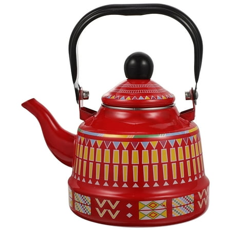 

Convenient Water Kettle Enamel Tea Pot Household Stovetop Kettle Home Accessory