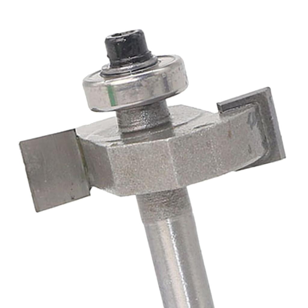 12.7mm /6.35mm Shank T-Slot Biscuit Bearing Cutter Router Bit 1/2 1/4Inch 
