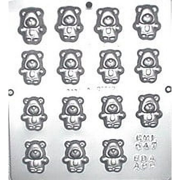 Candy Molds N More 15-Cavity Animals & Insects Plastic Chocolate Candy Mold, Non-Stick (15 Count)