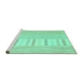 thumbnail image 2 of Ahgly Company Machine Washable Indoor Rectangle Abstract Turquoise Blue Contemporary Area Rugs, 5' x 7', 2 of 4