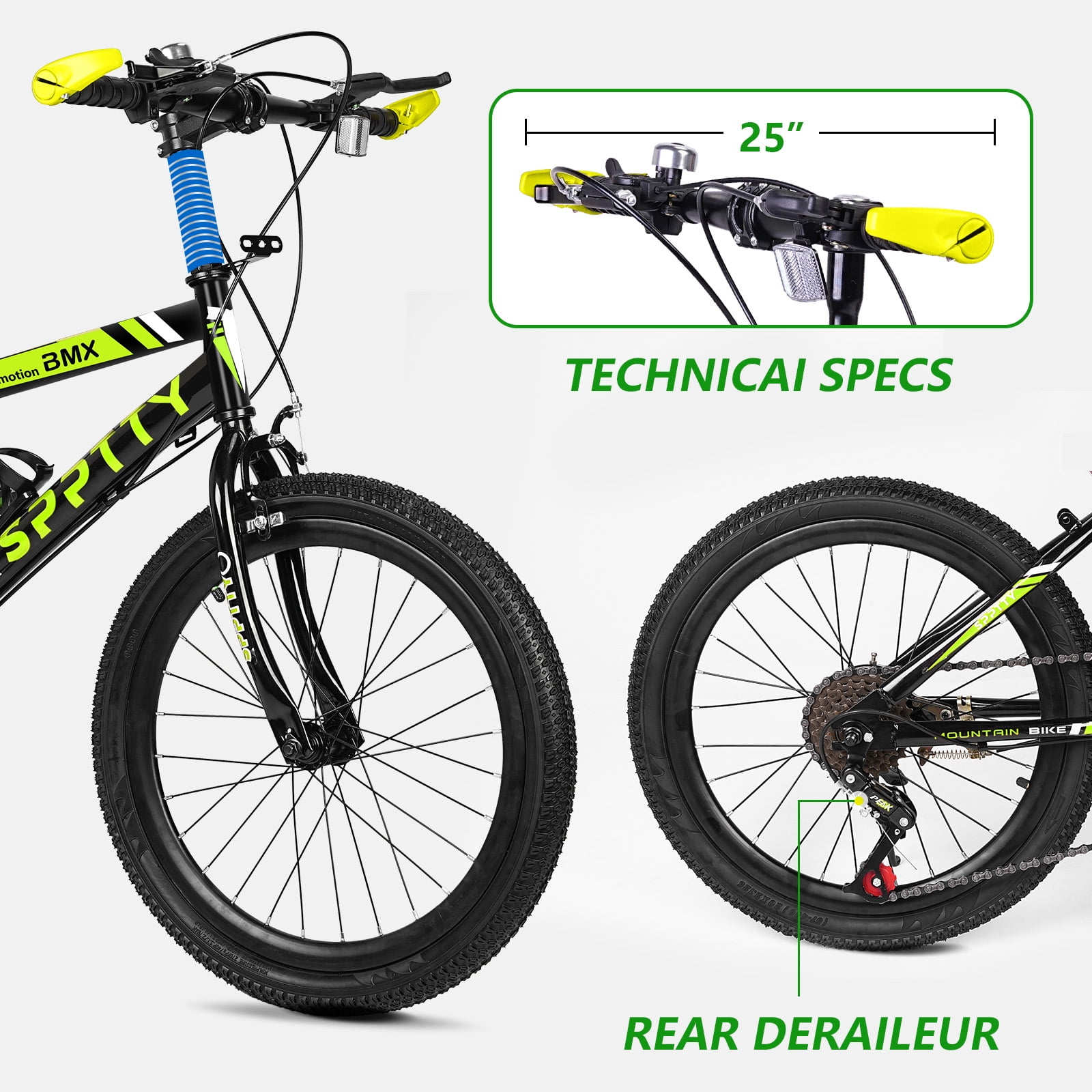 20-24 inch Bike,6-Speed Mountain Bike for Men Women Boys