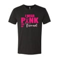 thumbnail image 2 of I Wear Pink for My Friends Survivor Awareness Mens Premium Tri Blend T-Shirt, Vintage Black, Medium, 2 of 3
