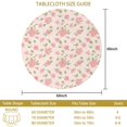 thumbnail image 3 of Pioneer Flower Floral Print Pattern Round Tablecloth 60 X 60 Inch, Wrinkle Resistant Wipeable Table Cloth for Kitchen Dining Picnic Patio Party, 3 of 6