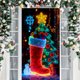thumbnail image 5 of Yhmxh Tapiz para puerta de Navidad, 5 of 6