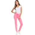 thumbnail image 1 of Ola Mari Solid Inner Fleece Jogger Pants , Large, N Pink, 1 of 5