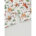 thumbnail image 6 of JYYYBF Western Infant Baby Boy Girl Jumpsuit Bull Cactus Horse Print Short Sleeve Crewneck Cowboy Bodysuit Romper Summer Clothes, 6 of 6