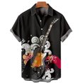 thumbnail image 2 of Camisas hawaianas para hombre, ropa de verano con estampado floral 3D, camisas de manga corta a la moda para playa, blusas con solapa, ropa informal vintage para hombre, 2 of 5