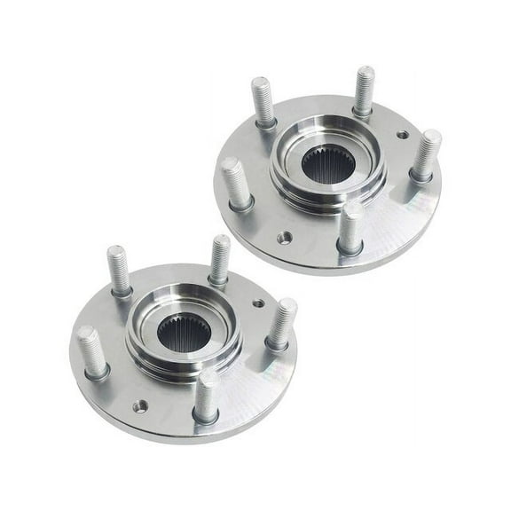Front Wheel Hub and Bearing Assembly - Set of 2 - Compatible with 2006 - 2007, 2009 - 2013 Mazda 6 2010 2011 2012