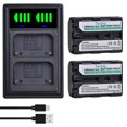 thumbnail image 1 of Baterías y Cargador Dual LED USB Tectra NP-FM50 para Sony HDR-HC1 DCR-TRV280, 1 of 9