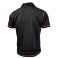 thumbnail image 2 of Hanerdun Men Polo Shirts Casual Short Sleeve Top Male Button-Up Blouse Black L, 2 of 5
