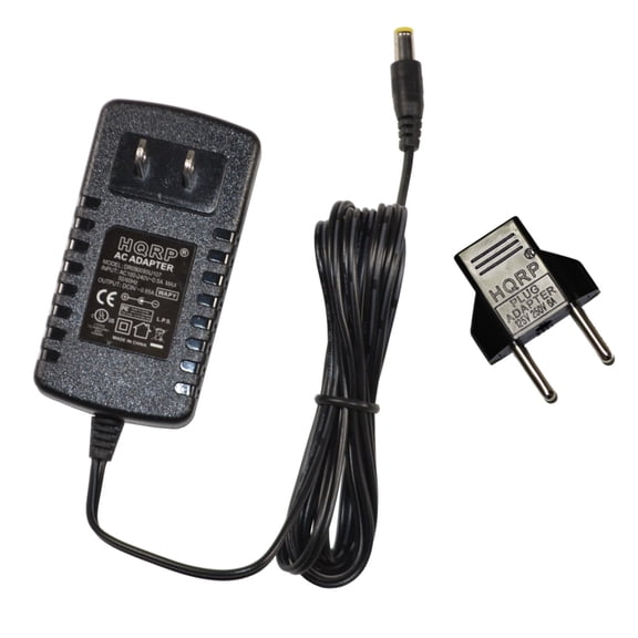 HQRP AC Adapter / Power Supply for Casio LK-43 / LK43 / LK-45 / LK45 Keyboards Replacement