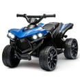 thumbnail image 2 of Kids ATV 4 Wheeler, 6V Ride On Toy w/ 1.8 Mph Max Speed, Wear-Resistant Wheels, Led Lights, Foot Pedal and Music, Electric Vehicle Quad Car for Kids Toddlers (Blue), 2 of 7