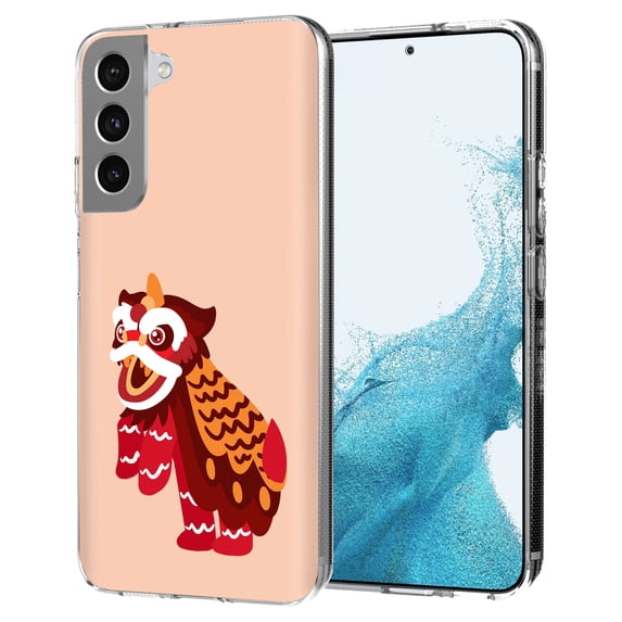 TalkingCase Thin Slim Case Compatible for Samsung Galaxy S22 5G, Chinese New Year 8 Print, Lightweight, Flexible, Soft, USA