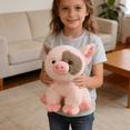 thumbnail image 5 of Cute Pig Plush Toy Stuffed Animal For Collectors Teens Home Decor Gift, Soft Plush Piggy Doll For Bedroom Decoration, Sensory Comfort Plushie For Stress Relief, No Tags Pig, 5 of 6