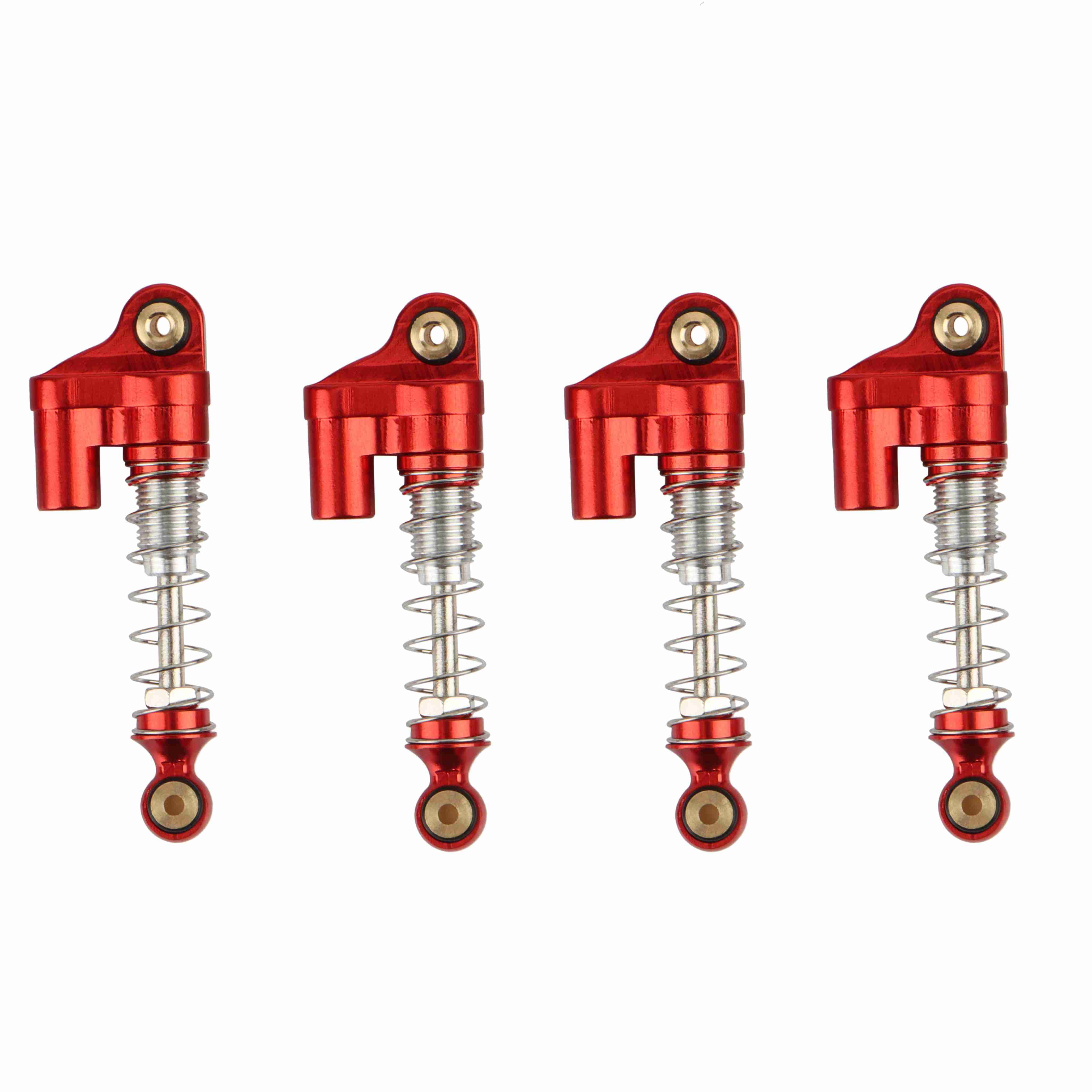 4PCS Aluminum Threaded Shock Absorber Kit For 1/24 RC Crawler Axial SCX24 90081