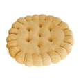 thumbnail image 4 of MAGIDEAL Biscuit Shape Cushion Butt Cushion Cute Floor Pillow for Sofa Bedroom Office Yellow, 4 of 8