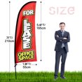 thumbnail image 2 of "QSUM Office Space Lease Feather Flag,7FT Office Space for Rent Advertising Swooper Flag, Commercial Real Estate for Lease Business Sign, 2 of 6