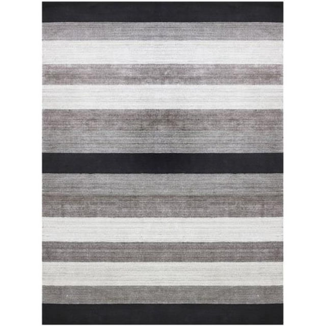 Amer BLN150508 5 x 8 ft. Blend Modern Design Hand-Woven Rug, Charcoal