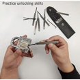 thumbnail image 5 of 15Pcs Unlock Tool Juego de desbloqueo de herramientas de selección de 15 piezas Práctica de extracción de llaves, 5 of 5