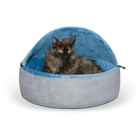 UPC: 0655199029983 | K&H Self-Warming Hooded Kitty Bed