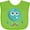 Apple Green, variant on Inktastic Furry Monster, Blue Monster, Cute Monster, Silly Boys or Girls Baby Bib
